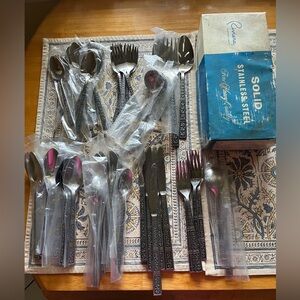 Riviera Cortina Stainless Steel Japan Flatware 52 Pieces